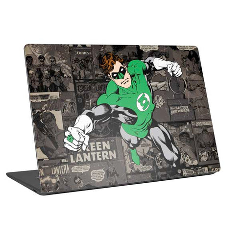 DC Comics Green Lantern Vintage Action Pose Pattern Universal Laptop 15in (12.2 x 8.8in) Skin